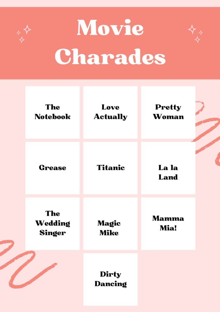 Charades Template