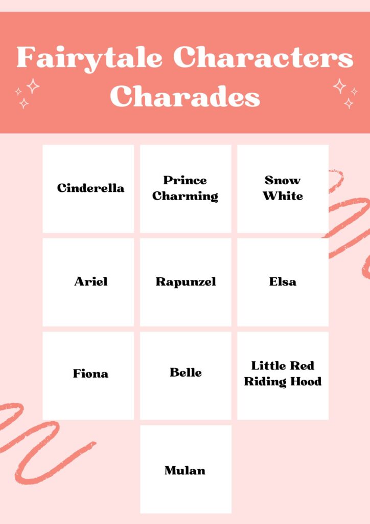 Charades Template