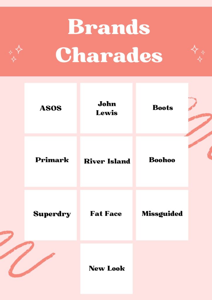 Charades Template