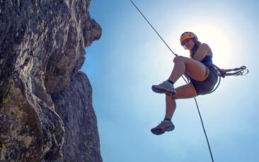 abseiling hen party