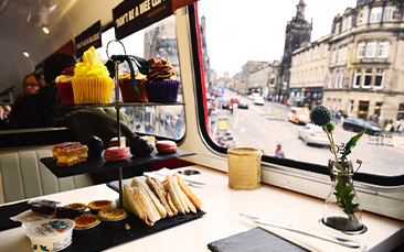 boozy afternoon tea bus hen party