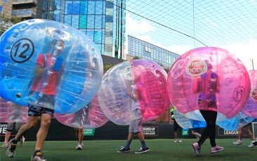 bubble football hen party