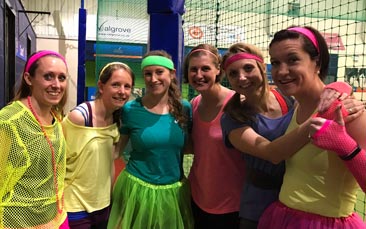 disco dodgeball hen party