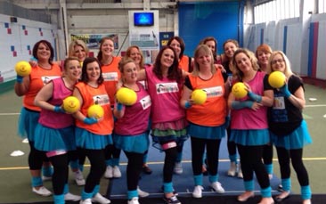 disco dodgeball hen party