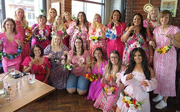 floral wreath making hen party