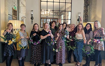 floral wreath making hen party