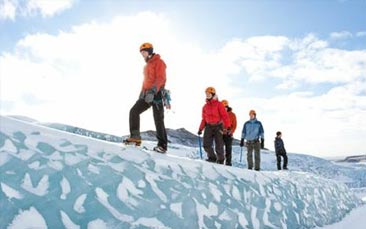 glacier hiking hen party