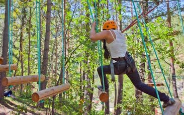 high ropes course hen party