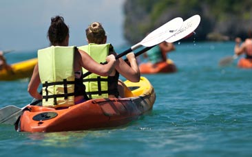 kayaking hen party