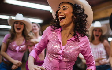 line dancing hen party