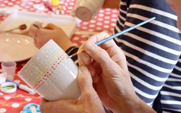 mobile ceramic painting hen party