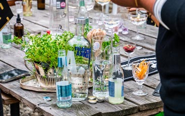 mobile gin tasting hen party