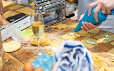 mobile pasta making hen party