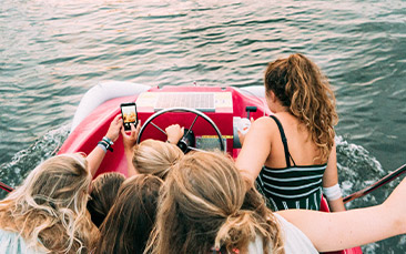 pedalo treasure hunt hen party