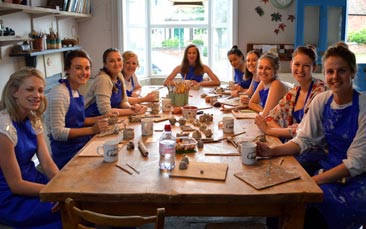 pottery workshop hen party