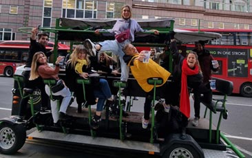 prosecco bike hen party