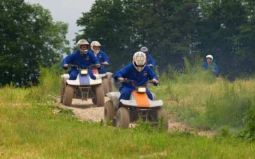 quad biking hen party