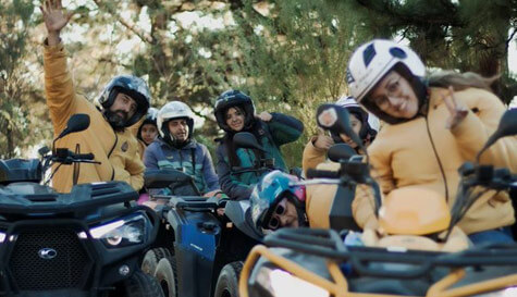 quad biking hen party