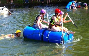 raft building hen party