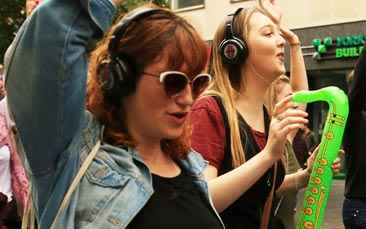 silent disco tour hen party