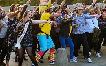 silent disco tour hen party