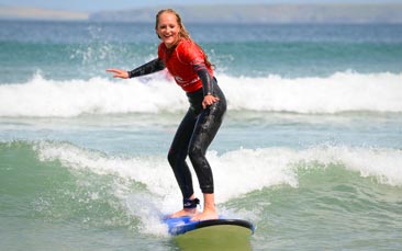 surfing hen party