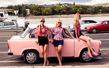 trabant city tour hen party