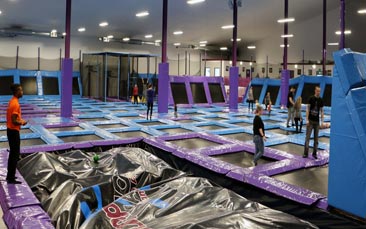 trampoline park hen party