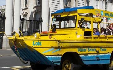 amphibious viking tour hen party