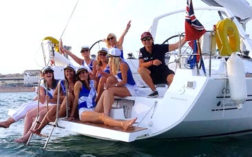 private yacht charter hen party