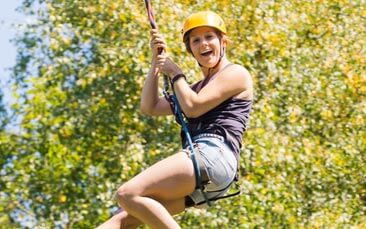 zip wire hen party